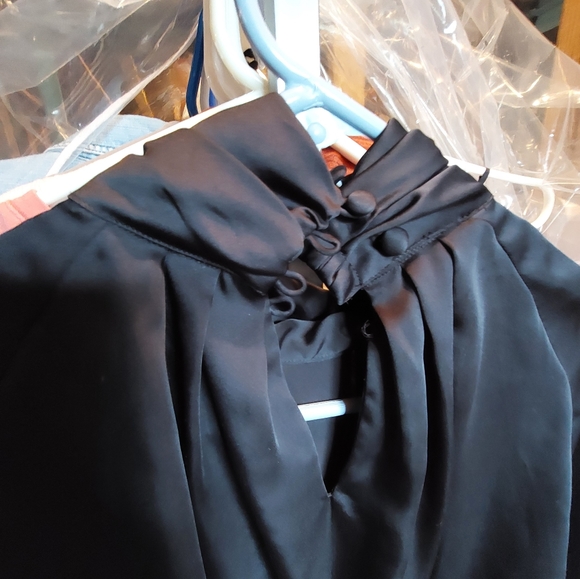 Satin Blouse With A Cowl Neck - Picture 3 of 3